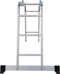 Aluminum multipurpose hinged ladder with one traverse, 340 mm width NV1329 sku 1329403