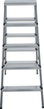 Steel double-sided stepladder with aluminum steps NV1140 sku 1140205