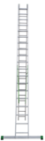 Two-section aluminium multipurpose ladder NV2220 sku 2220219