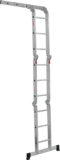 Aluminum multipurpose hinged ladder with one traverse, 340 mm width NV1329 sku 1329403