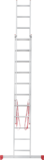Two-section aluminium multipurpose ladder NV2220 sku 2220211