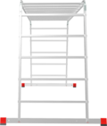 Multipurpose aluminum professional hinged rung ladder 800 mm width NV3323 sku 3323405