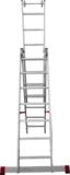 Three-section aluminum industrial multipurpose ladder NV5230 sku 5230307