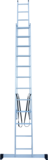 Two-section aluminum multipurpose ladder NV1220 sku 1220212