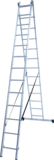 Two-section aluminum multipurpose ladder NV1220 sku 1220213