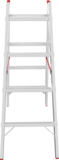 Aluminum double-sided industrial rung ladder with 30×30 mm rungs NV5123 sku 5123204