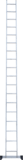 Single-section aluminium leaning ladder NV1210 sku 1210118