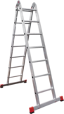Aluminum two-section professional hinged rung ladder NV3310 sku 3310207
