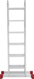 Multipurpose aluminum hinged rung ladder 340 mm width NV2320 sku 2320406