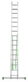 Two-section aluminium multipurpose ladder NV2220 sku 2220218