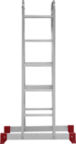 Multipurpose aluminum hinged rung ladder 340 mm width NV2320 sku 2320245