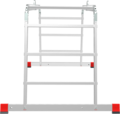 Профессиональная алюминиевая шарнирная лестница-трансформер, ширина 650 мм NV 3322 артикул 3322403
