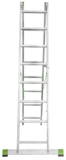 Two-section aluminium multipurpose ladder NV2220 sku 2220208