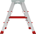 Anodised double-sided professional stepladder with 350×260 mm platform NV3121A sku 3121203A