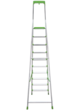 Aluminum stepladder with 130 mm steps and tool tray NV2118 sku 2118110