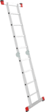 Aluminum two-section professional hinged rung ladder NV3310 sku 3310204