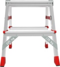 Anodised double-sided professional stepladder with 350×260 mm platform NV3121A sku 3121202A