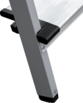 Steel stepladder with 130 mm aluminum steps NV1137