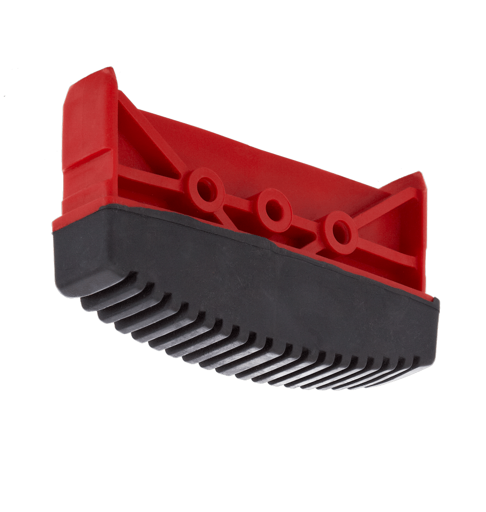 Two-component plastic end caps