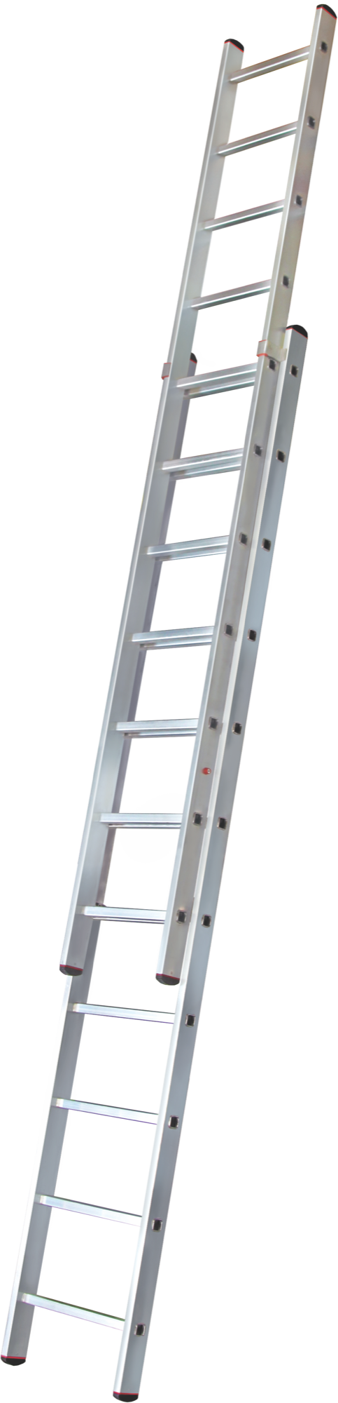 Two-section aluminum industrial extension rung ladder NV5260