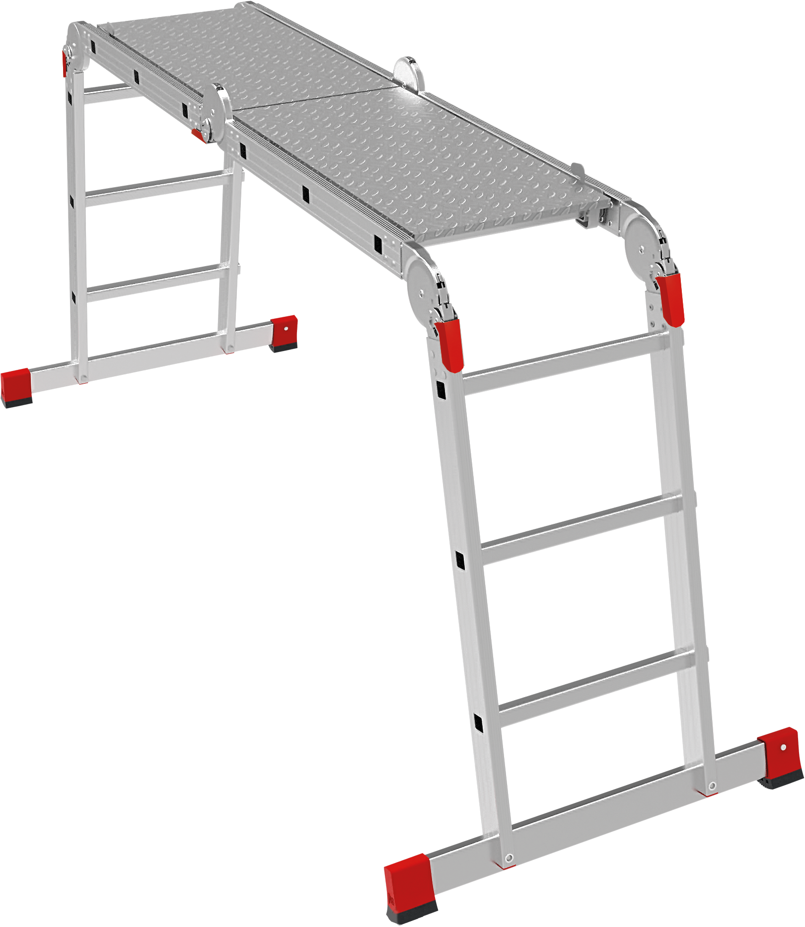Professional multipurpose rung ladder with board NV 3331