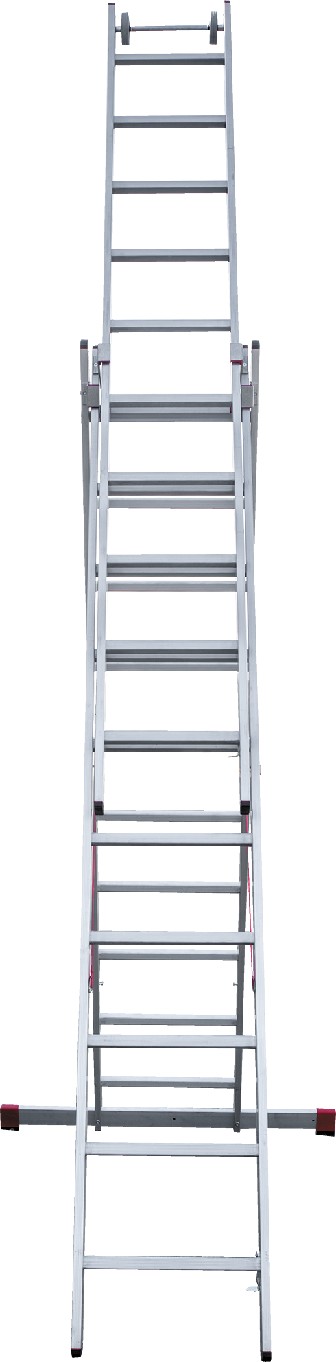 Индустриальная алюминиевая трехсекционная лестница NV5230 