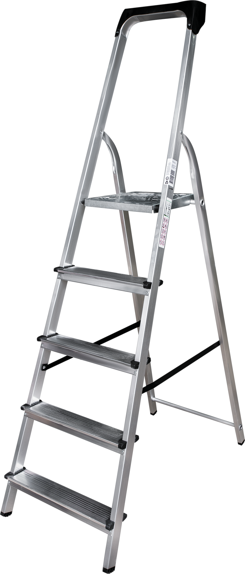 Aluminum stepladder with tool tray NV 1115