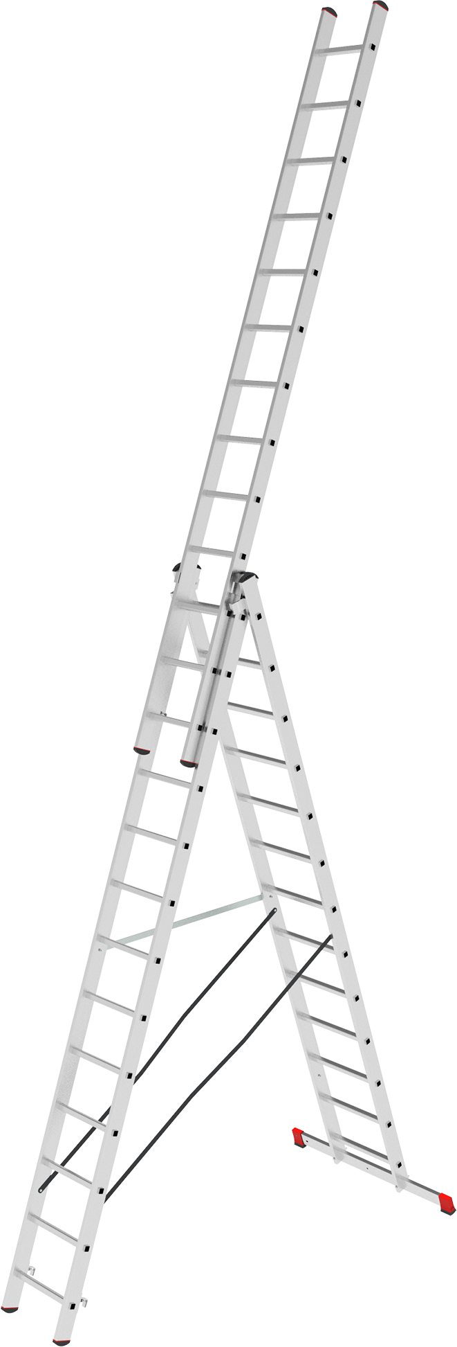 Лестница алюминиевая многофункциональная трехсекционная NV2230 артикул 2230313