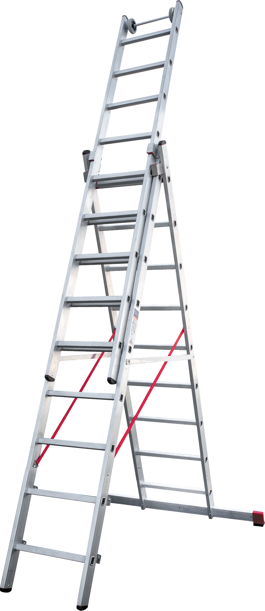 Conventie Onverenigbaar Aanmoediging Three-section aluminum industrial multipurpose ladder NV5230 sku 5230309  "Novaya Vysota"