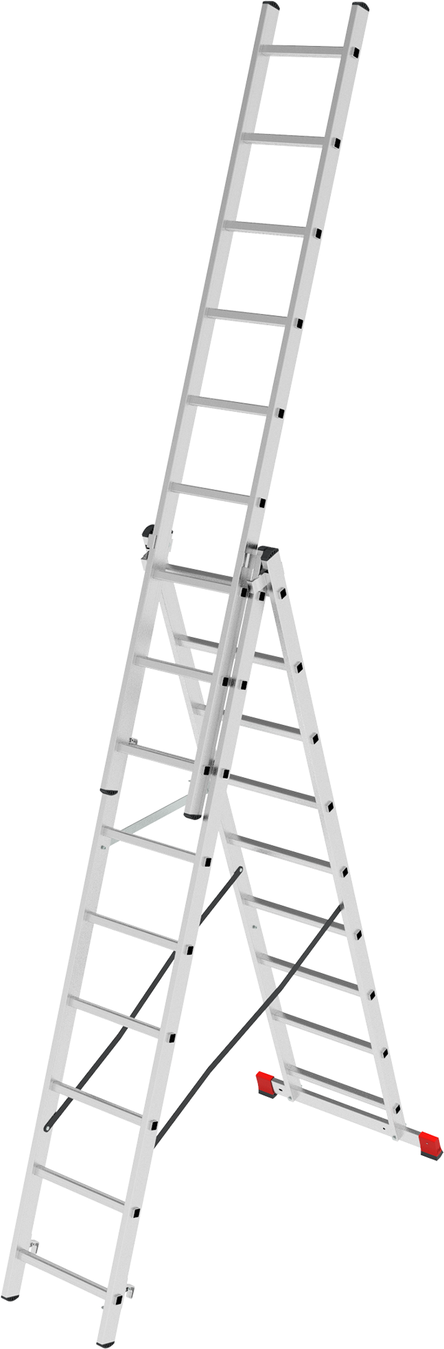 Three-section aluminum multipurpose ladder NV2230 sku 2230309