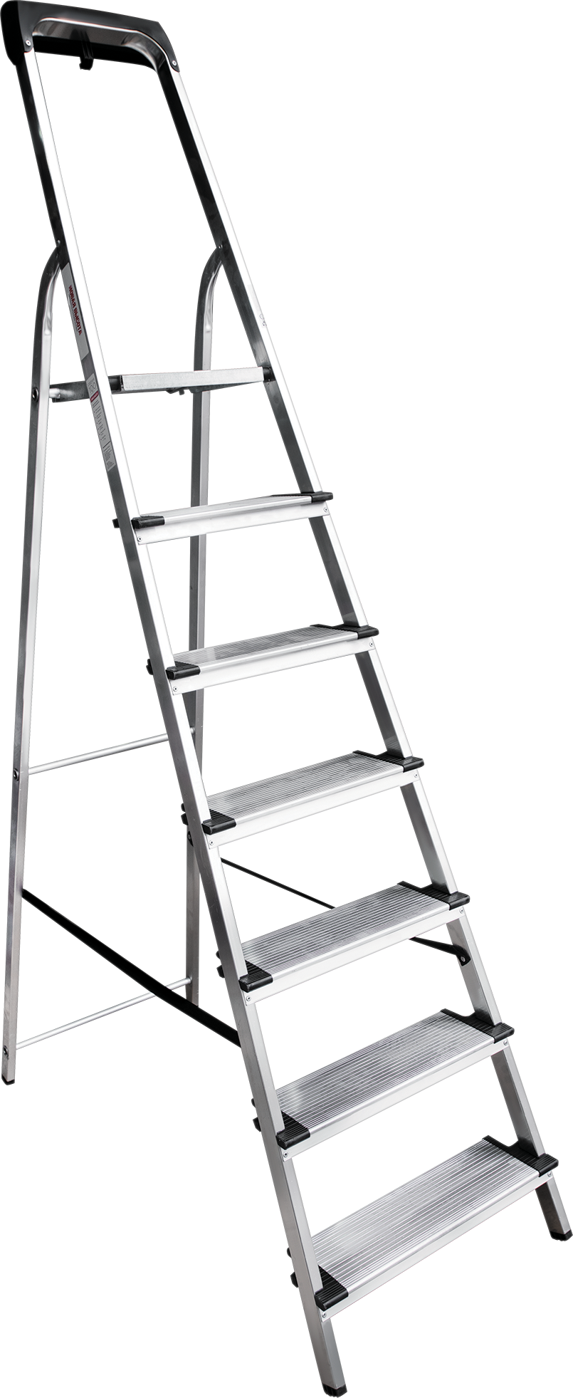 Aluminum stepladder with 130 mm steps and tool tray NV1118 sku 1118107